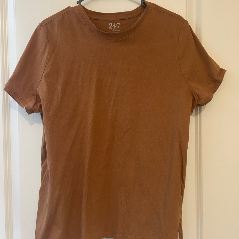 Maurices Women's Short Sleeve Crew Tee in Brown